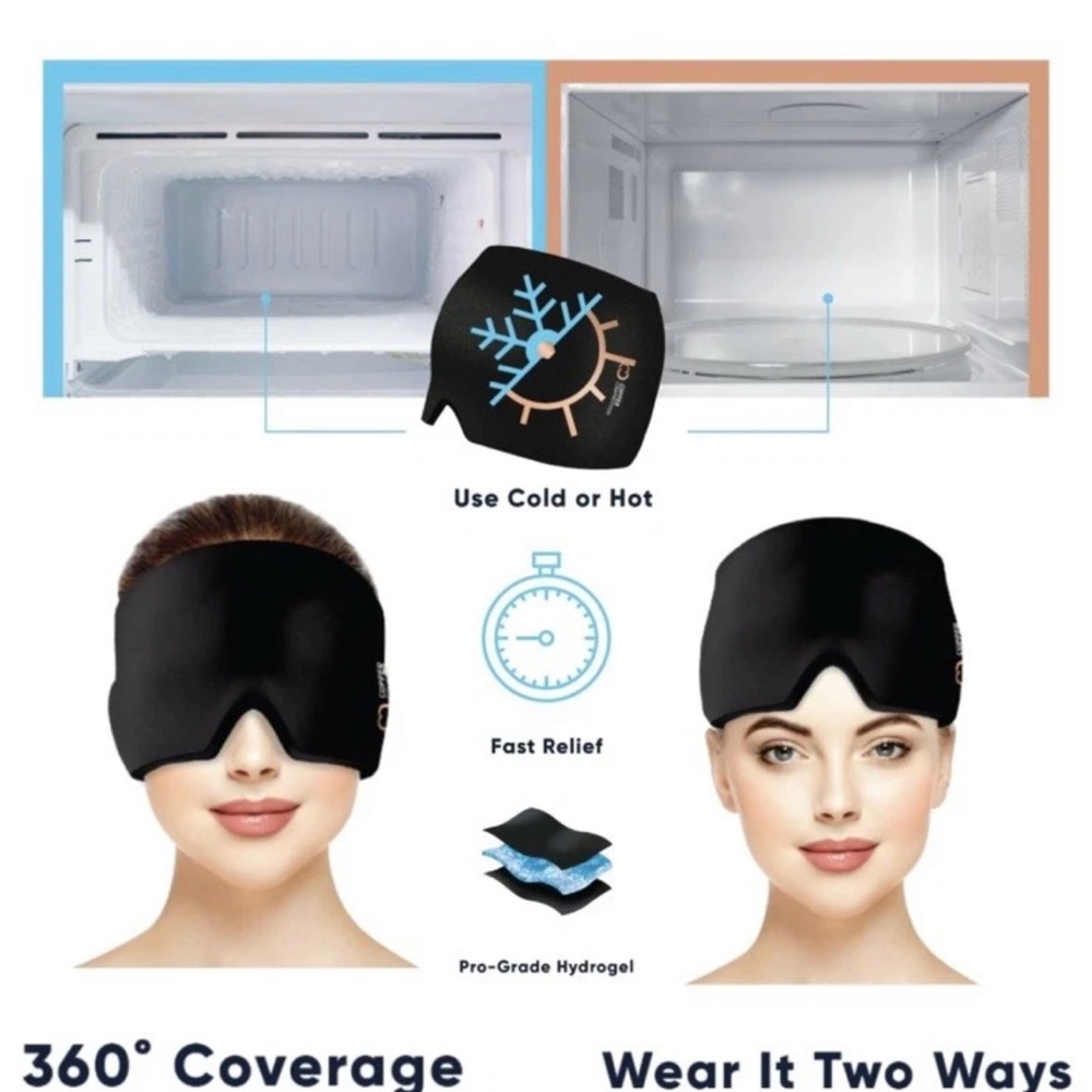 Copper Compression CopperFreeze Migraine Mask- Relief, Headaches & Puffy Eyes🔥 - Picture 4 of 11